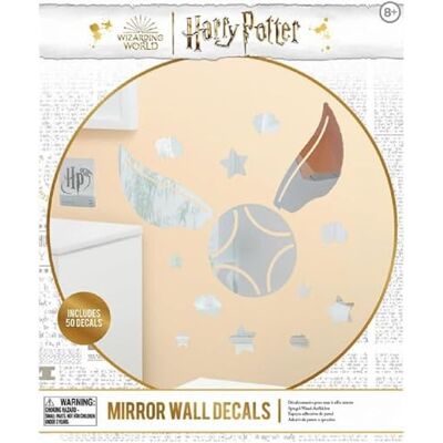 Paladone Spiegel muurstickers Harry Potter goud Officieel gelicentieerd product voor jongens en meisjes, decoratieve stickers voor slaapkamer voor alle leeftijden, zilver vinyl voor Paladone Spiegel muurstickers Harry Potter goud Officieel gelicentieerd product voor jongens en meisjes, decoratieve stickers voor slaapkamer voor alle leeftijden, zilver vinyl voor