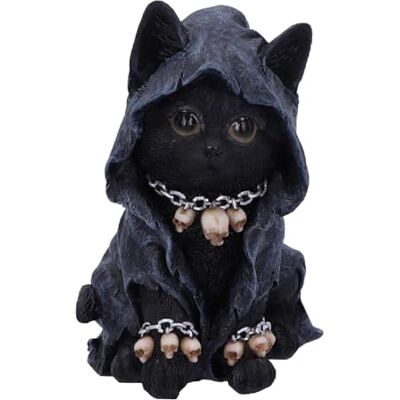 Nemesis Now Feline kattenfiguur, gemaskerde Magere Hein, polyhars, 16 cm, zwart Nemesis Now Feline kattenfiguur, gemaskerde Magere Hein, polyhars, 16 cm, zwart