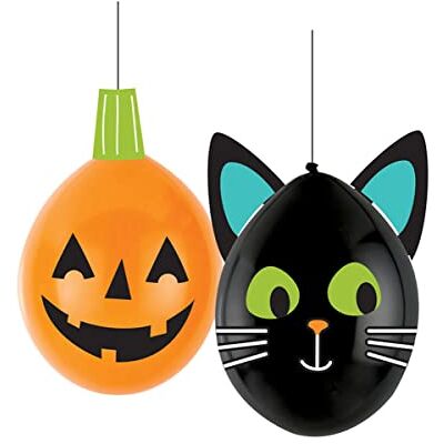 amscan 9907456 latex ballonnen voor Halloween vrienden, kat en pompoenen, ballonnen om op te hangen, feestdecoratie amscan 9907456 latex ballonnen voor Halloween vrienden, kat en pompoenen, ballonnen om op te hangen, feestdecoratie