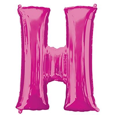 amscan 3541601 folieballon letter H roze 86,4 cm amscan 3541601 folieballon letter H roze 86,4 cm
