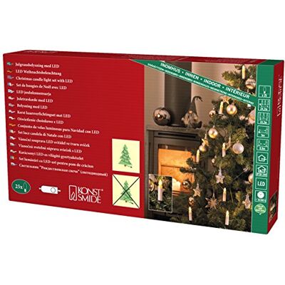 Konstsmide 1004-020 LED Boomslinger met schakelaar, 25 warm witte diodes, 24 V binnentransformator, groene kabel Konstsmide 1004-020 LED Boomslinger met schakelaar, 25 warm witte diodes, 24 V binnentransformator, groene kabel