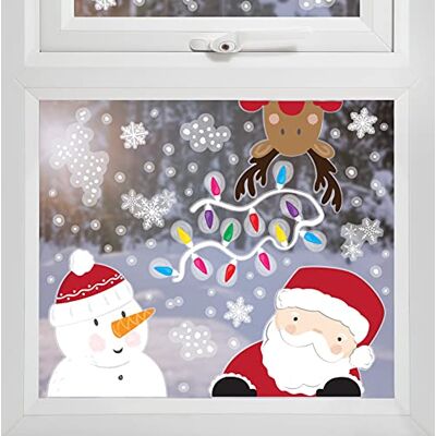 Ginger Ray MRY-133 raamstickers, meerkleurig Ginger Ray MRY-133 raamstickers, meerkleurig