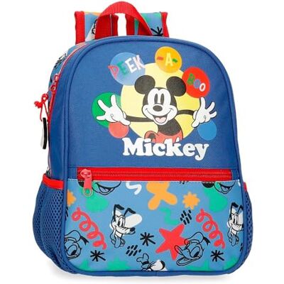 Disney Joumma Mickey, Peek a Boo, kleuterrugzak, blauw, 23 x 28 x 10 cm, polyester, 6,44 l, blauw, kleuterrugzak, Blauw, Kleuterrugzak Disney Joumma Mickey, Peek a Boo, kleuterrugzak, blauw, 23 x 28 x 10 cm, polyester, 6,44 l, blauw, kleuterrugzak, Blauw, Kleuterrugzak