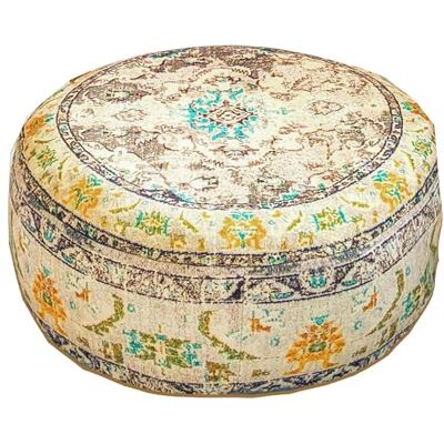 ART Vloerkussenhoes, vintage, yoga, decoratief 60 x 20 cm Kussenovertrek voor rond meditatiekussen Decoratieve poef in bedrukt katoen ART Vloerkussenhoes, vintage, yoga, decoratief 60 x 20 cm Kussenovertrek voor rond meditatiekussen Decoratieve poef in bedrukt katoen