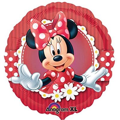 amscan 2481301 Minnie Mouse standaard folieballon, ca. 43 cm, voor verjaardagsdecoratie, decoratie amscan 2481301 Minnie Mouse standaard folieballon, ca. 43 cm, voor verjaardagsdecoratie, decoratie