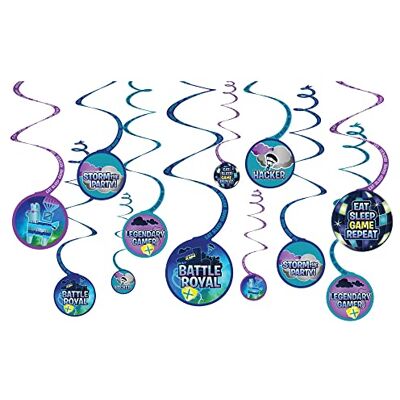 amscan SWIRL DEC 12CT BATTLE ROYAL amscan SWIRL DEC 12CT BATTLE ROYAL