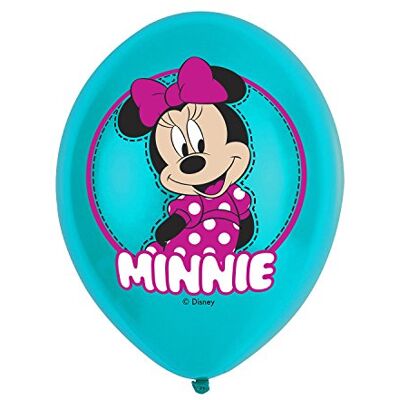 amscan Ballon: Minnie 6 stuks, 25,4 cm, hals 4 amscan Ballon: Minnie 6 stuks, 25,4 cm, hals 4