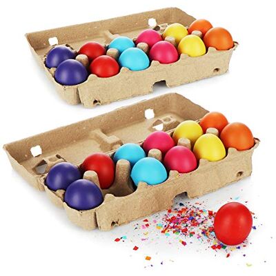 com-four ® 24 x confettieieren voor carnaval, kostuums en decoratie com-four ® 24 x confettieieren voor carnaval, kostuums en decoratie