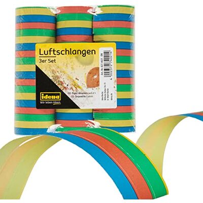 Idena 8274021 Banners, 3 rollen, meerkleurig, papier, decoratie, verjaardag, carnaval, themafeest Idena 8274021 Banners, 3 rollen, meerkleurig, papier, decoratie, verjaardag, carnaval, themafeest