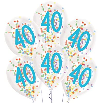 amscan 9909840 latex ballonnen getal 40 ca. 27,5 cm met vulling, cijferballonnen, verjaardagsdecoratie, cadeau voor het hele jaar amscan 9909840 latex ballonnen getal 40 ca. 27,5 cm met vulling, cijferballonnen, verjaardagsdecoratie, cadeau voor het hele jaar