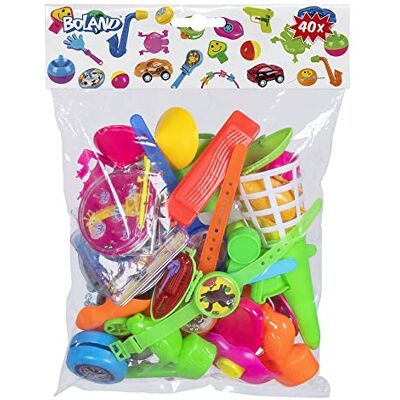 Boland 30799 40 kleine cadeaus Jo-Jos, pijpenvanger, behendigheidsspelletjes verjaardagscadeau Boland 30799 40 kleine cadeaus Jo-Jos, pijpenvanger, behendigheidsspelletjes verjaardagscadeau