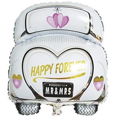 Rayher 87016000 folieballon bruiloftsauto, 49 x 63 cm, 1 stuk, meerkleurig Rayher 87016000 folieballon bruiloftsauto, 49 x 63 cm, 1 stuk, meerkleurig