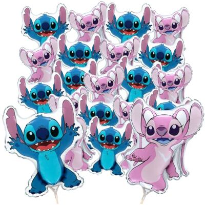 Toyland ® Stitch & Angel mini-ballonnen, herbruikbaar, 20 stuks Toyland ® Stitch & Angel mini-ballonnen, herbruikbaar, 20 stuks