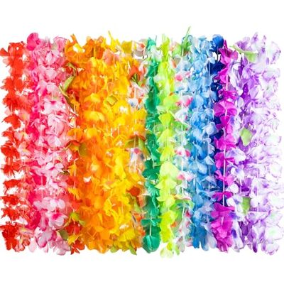 JOYIN 24 stuks tropische Hawaiiaanse bloemenhalskettingen Luau voor kleding, Hawaïaans feest Mallorca decoratie, accessoires voor verjaardagsfeestje JOYIN 24 stuks tropische Hawaiiaanse bloemenhalskettingen Luau voor kleding, Hawaïaans feest Mallorca decoratie, accessoires voor verjaardagsfeestje