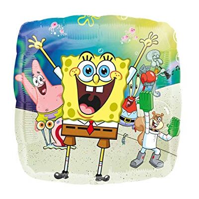 amscan Anagram 4153801 folieballon, vierkant, sponsbob, 45,7 cm amscan Anagram 4153801 folieballon, vierkant, sponsbob, 45,7 cm