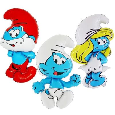 Toyland ® Set van 3 Smurf folieballonnen Smurf Papa Smurf, 82 cm Onhandige Smurf en Smurf 82 cm Verjaardagsfeestdecoraties voor kinderen Toyland ® Set van 3 Smurf folieballonnen Smurf Papa Smurf, 82 cm Onhandige Smurf en Smurf 82 cm Verjaardagsfeestdecoraties voor kinderen