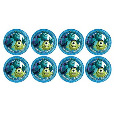 ALMACENESADAN Monsters UNIVERSITY bord, diameter 20 cm, ideaal voor feestjes en verjaardagen ALMACENESADAN Monsters UNIVERSITY bord, diameter 20 cm, ideaal voor feestjes en verjaardagen