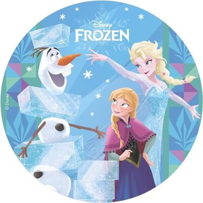 dekora Een harde schijf van ijskoningin, decoratie voor verjaardagstaart, diameter 20 centimeter dekora Een harde schijf van ijskoningin, decoratie voor verjaardagstaart, diameter 20 centimeter