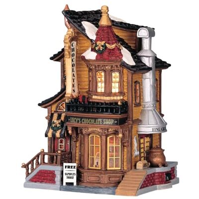 Lemax Led-lichtgebouw "Lucy's Chocolate Shop" van porselein H18 x 13,5 x 10,4 cm Lemax Led-lichtgebouw "Lucy's Chocolate Shop" van porselein H18 x 13,5 x 10,4 cm