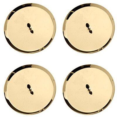 GLOREX 4 stuks 67021302 kandelaars goud 8 cm GLOREX 4 stuks 67021302 kandelaars goud 8 cm