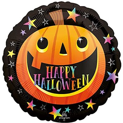 amscan 4316701 Smiley Halloween pompoen ballon, 43,2 cm, meerkleurig amscan 4316701 Smiley Halloween pompoen ballon, 43,2 cm, meerkleurig