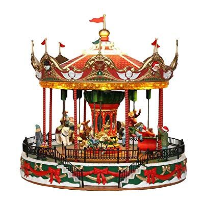Lemax Carnival-Sights & Sounds: Santa Carousel-(34682-UK), Kunststof, Multi kleuren Lemax Carnival-Sights & Sounds: Santa Carousel-(34682-UK), Kunststof, Multi kleuren