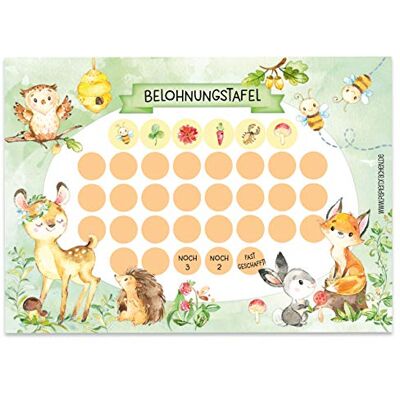 Papierdrachen 10 stuks beloningsborden voor kinderen als scheurblok, motiverend concept als onderwijshulp, met leuke stickers voor jongens en meisjes, diermotief Papierdrachen 10 stuks beloningsborden voor kinderen als scheurblok, motiverend concept als onderwijshulp, met leuke stickers voor jongens en meisjes, diermotief