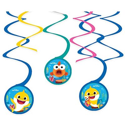 amscan Swirl Decorations Baby Shark amscan Swirl Decorations Baby Shark