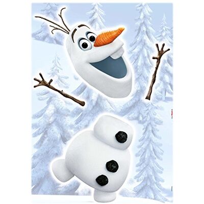 Komar Disney 14045h Frozen OLAF decoratiesticker 50 x 70 cm muursticker wanddecoratie ijskoningin sneeuwpop Elsa Komar Disney 14045h Frozen OLAF decoratiesticker 50 x 70 cm muursticker wanddecoratie ijskoningin sneeuwpop Elsa