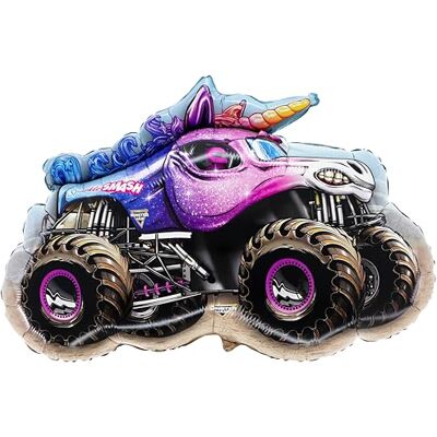 Toyland 80 cm (32 inch) folieballon Monster Jam "Sparkle Smash" Monster Truck ballonnen Toyland 80 cm (32 inch) folieballon Monster Jam "Sparkle Smash" Monster Truck ballonnen