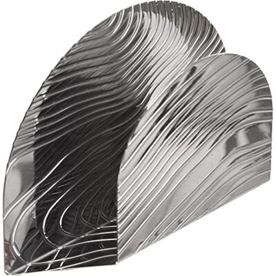 Alessi Veneer PU08 Handdoekhouder, draagbaar, van 18/10 staal, met reliëf decor Alessi Veneer PU08 Handdoekhouder, draagbaar, van 18/10 staal, met reliëf decor