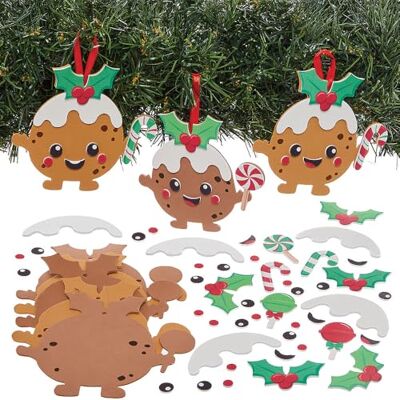 Baker Ross FN639 Geassorteerde kerstpudding-decoratiesets 8-delige set kerstknutselsets voor kinderen om traditionele kerstpudding decoraties te maken Baker Ross FN639 Geassorteerde kerstpudding-decoratiesets 8-delige set kerstknutselsets voor kinderen om traditionele kerstpudding decoraties te maken