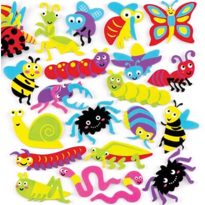 Baker Ross Insectenschuim, zelfklevend, 120-delige set Baker Ross Insectenschuim, zelfklevend, 120-delige set