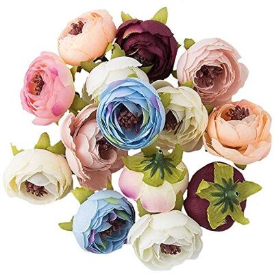 Ideen mit Herz Decoratieve bloemen, kunstbloemen, verschillende soorten, ca. diameter 4 5 cm (ranonkel pastel 28 g) Ideen mit Herz Decoratieve bloemen, kunstbloemen, verschillende soorten, ca. diameter 4 5 cm (ranonkel pastel 28 g)