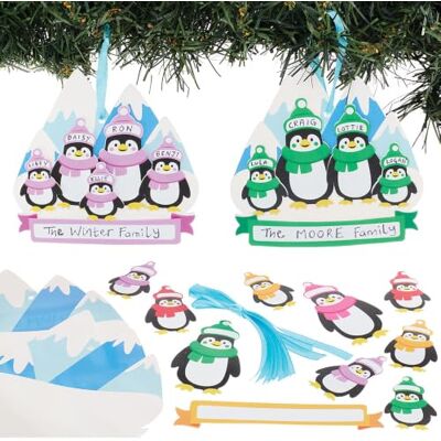 Baker Ross VC339 Gepersonaliseerde Pinguïn Decoratieset (5 stuks), DIY Kerst Pinguïn, Schuim Decoratieset Baker Ross VC339 Gepersonaliseerde Pinguïn Decoratieset (5 stuks), DIY Kerst Pinguïn, Schuim Decoratieset