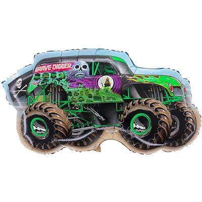 Toyland ® 86 cm (34 inch) folieballon Monster Jam "Folder" ballon in de vorm van een Monster Truck karakter Toyland ® 86 cm (34 inch) folieballon Monster Jam "Folder" ballon in de vorm van een Monster Truck karakter