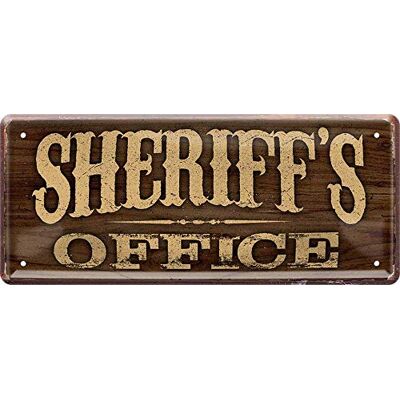 ART Sheriff's Office Western Wild West 1193 metalen bord met Duits opschrift 28 x 12 cm ART Sheriff's Office Western Wild West 1193 metalen bord met Duits opschrift 28 x 12 cm