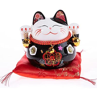 lachineuse Kat Maneki Neko Spaarpot Japanse kat geluksbrenger Japanse geschenkfiguur Kawaii Deco object Lucky Cat porselein Chinese kat Azië decoratie geluk, fortuin, welvaart lachineuse Kat Maneki Neko Spaarpot Japanse kat geluksbrenger Japanse geschenkfiguur Kawaii Deco object Lucky Cat porselein Chinese kat Azië decoratie geluk, fortuin, welvaart