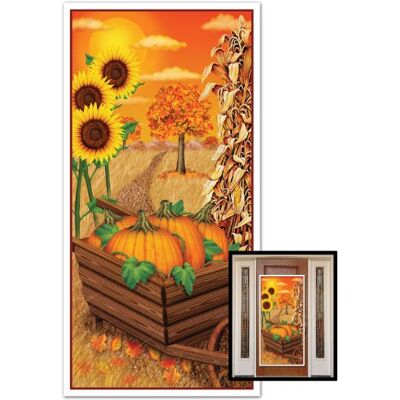 Beistle decoratieve deurbekleding voor de herfst, 76,2 x 152,7 cm Beistle decoratieve deurbekleding voor de herfst, 76,2 x 152,7 cm