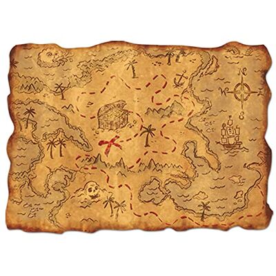 Beistle Kunststof schatkaart feestaccessoires (1 inch) (1/Pkg) Beistle Kunststof schatkaart feestaccessoires (1 inch) (1/Pkg)