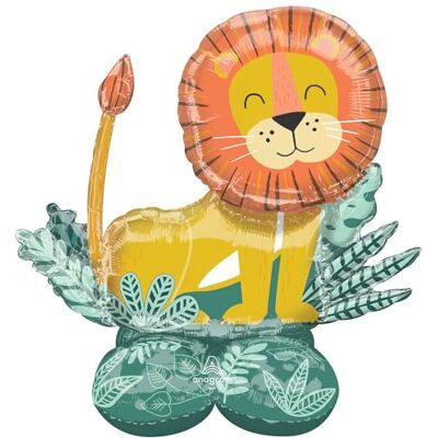 amscan 4294011 Airloonz: folieballon Get Wild Lion P70 (114 cm x 109 cm), meerkleurig amscan 4294011 Airloonz: folieballon Get Wild Lion P70 (114 cm x 109 cm), meerkleurig