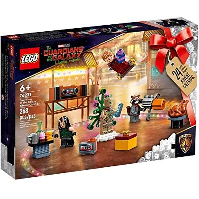Lego Marvel Studios Adventskalender 2022, The Bewakers van de Ruimte, bouwspeelgoed met groot, ruimteschip en minifiguren, voor kinderen Lego Marvel Studios Adventskalender 2022, The Bewakers van de Ruimte, bouwspeelgoed met groot, ruimteschip en minifiguren, voor kinderen