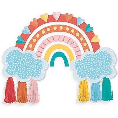 amscan 244071 regenboogdecoratie, 41,9 x 68,5 cm, wanddecoratie, van papier, regenboog, wolk, verjaardag, kinderen, themafeest, cadeau amscan 244071 regenboogdecoratie, 41,9 x 68,5 cm, wanddecoratie, van papier, regenboog, wolk, verjaardag, kinderen, themafeest, cadeau