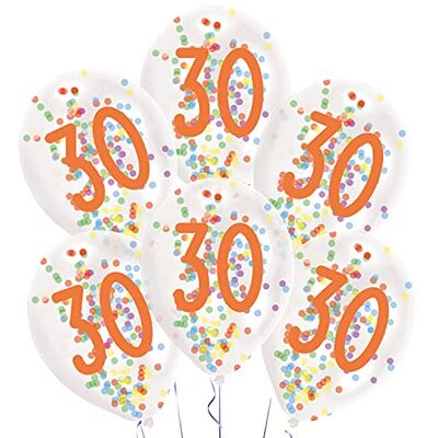 amscan 9909839 latex ballonnen cijfer 30 ca. 27,5 cm met vulling, cijferballonnen, verjaardagsdecoratie, cadeau voor het hele jaar amscan 9909839 latex ballonnen cijfer 30 ca. 27,5 cm met vulling, cijferballonnen, verjaardagsdecoratie, cadeau voor het hele jaar