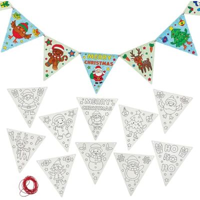 Baker Ross FN631 Kerstslinger om in te kleuren Set van 1, grappige feestelijke activiteit voor kinderen die hun slinger kunnen kleuren en personaliseren Baker Ross FN631 Kerstslinger om in te kleuren Set van 1, grappige feestelijke activiteit voor kinderen die hun slinger kunnen kleuren en personaliseren