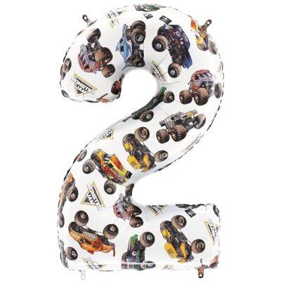 Toyland ® Monster Jam™ folieballon, 66 cm, gigantische Monster Truck verjaardagsballon, feestdecoratie, opgeblazen met lucht of helium, zelfdichtend (2) Toyland ® Monster Jam™ folieballon, 66 cm, gigantische Monster Truck verjaardagsballon, feestdecoratie, opgeblazen met lucht of helium, zelfdichtend (2)