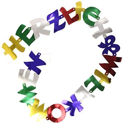 amscan Partyketting hartelijk welkom, 200 x 11 cm, papieren ketting om op te hangen 1720 amscan Partyketting hartelijk welkom, 200 x 11 cm, papieren ketting om op te hangen 1720