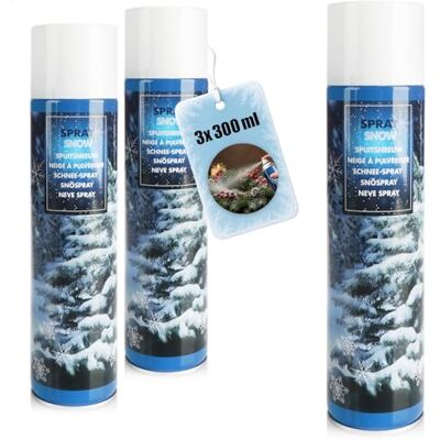 com-four ® 3 x kunstsneeuw, spuitfles met decoratieve sneeuw Sneeuwspray om te versieren voor Kerstmis spray com-four ® 3 x kunstsneeuw, spuitfles met decoratieve sneeuw Sneeuwspray om te versieren voor Kerstmis spray