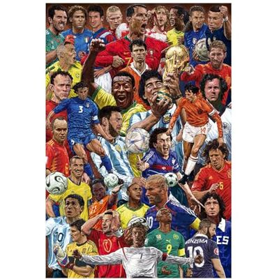 Grupo Erik Legendarische voetbalposters – decoratie voor huis, muur Grupo Erik Legendarische voetbalposters – decoratie voor huis, muur