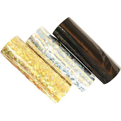 amscan 18 stuks luchtslangen goud + zilver + zwart metallic decoratie voor feest, verjaardag of verjaardag 3 rollen tafeldecoratie Nieuwjaar amscan 18 stuks luchtslangen goud + zilver + zwart metallic decoratie voor feest, verjaardag of verjaardag 3 rollen tafeldecoratie Nieuwjaar